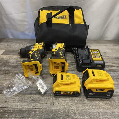 AS-IS DEWALT ATOMIC 20V MAX Lithium-Ion Cordless 2-Tool Combo Kit