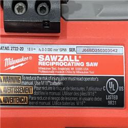 AS-IS Milwaukee FUEL 18V Lithium-Ion Brushless Cordless Super SAWZALL Orbital Reciprocating Saw (Tool-Only)