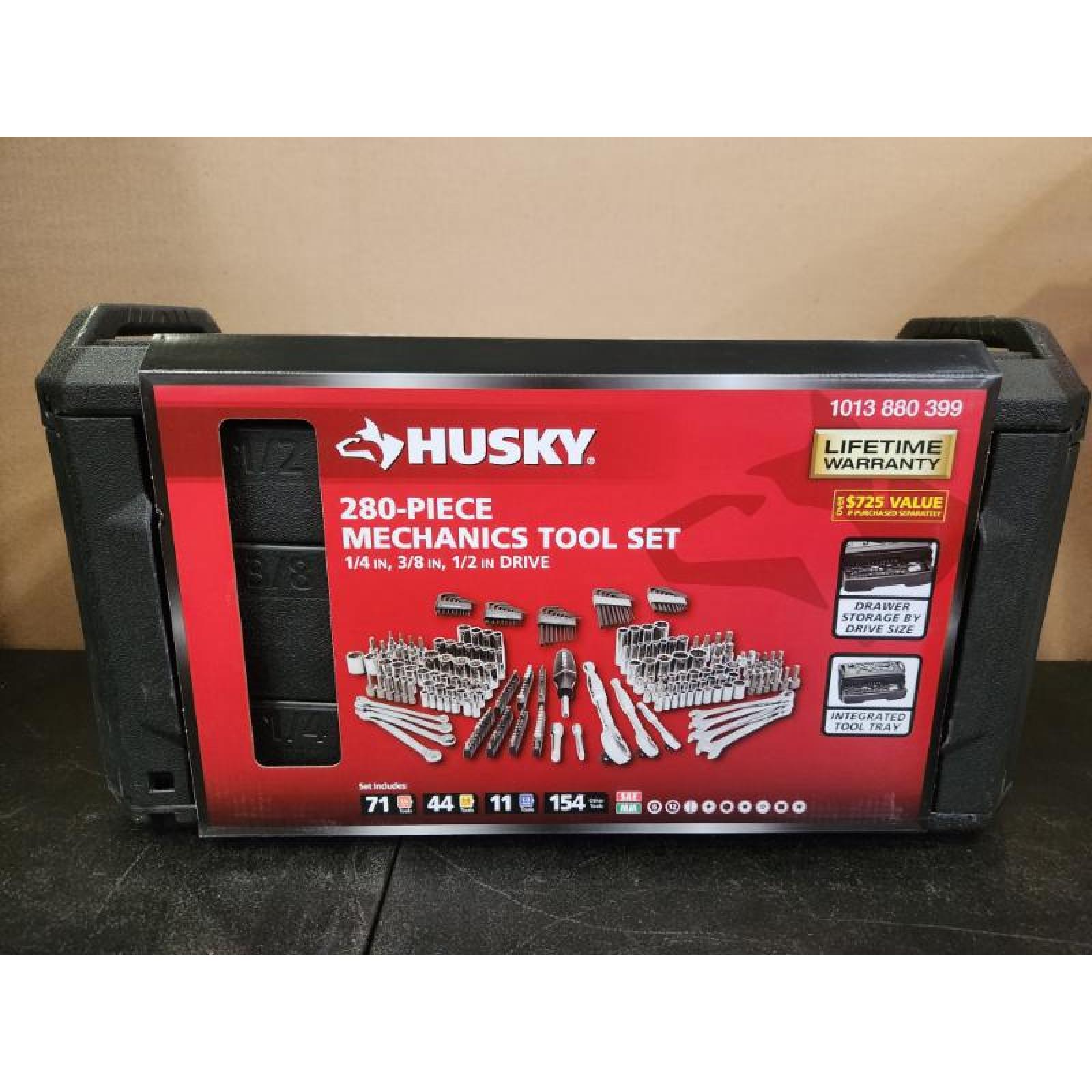 Phoenix NEW Husky 280-Piece SAE/Metric Mechanics Tool Set with Tool Box (SEALED)