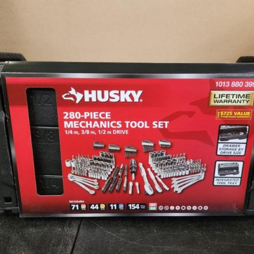 Phoenix NEW Husky 280-Piece SAE/Metric Mechanics Tool Set with Tool Box (SEALED)