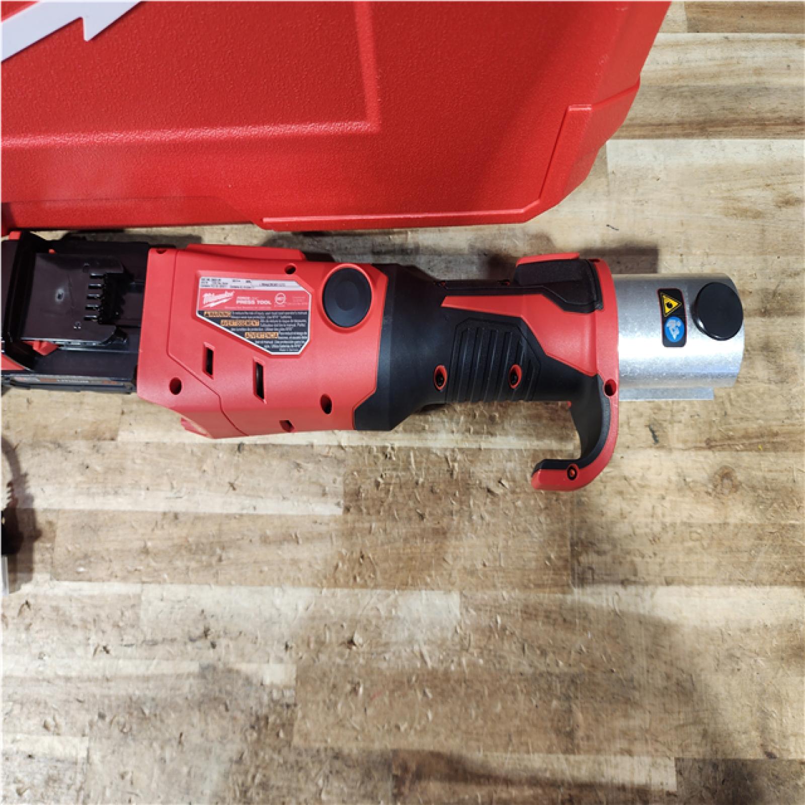 HOUSTON LOCATION - AS - IS Milwaukee 18-Volt Lithium-Ion Brushless Cordless FORCE LOGIC Press Tool Kit (2) 2.0Ah Batteries  Charger  and Hard Case