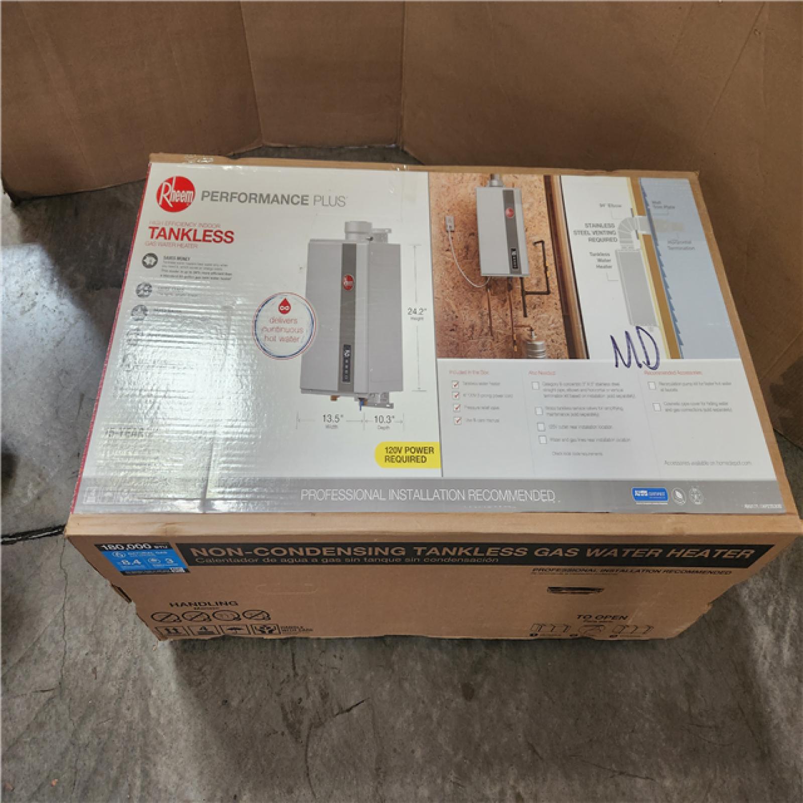 Phoenix NEW Rheem Performance Plus 8.4 GPM Smart Non-Condensing Indoor Natural Gas Tankless Water Heater