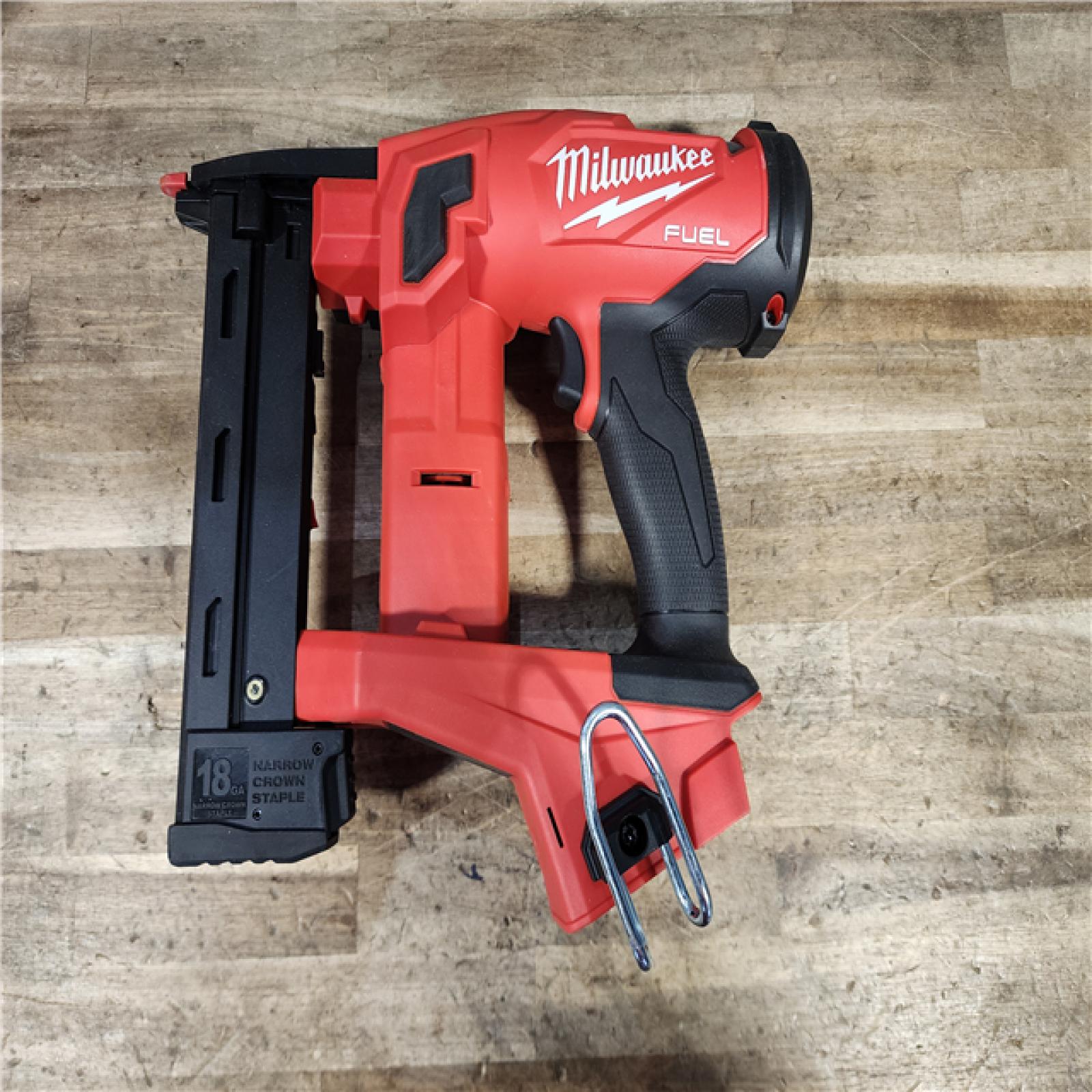 HOUSTON LOCATION - AS-IS Milwaukee FUEL 18-Volt Lithium-Ion Brushless Cordless 18-Gauge 1/4 in. Narrow Crown Stapler (Tool-Only)