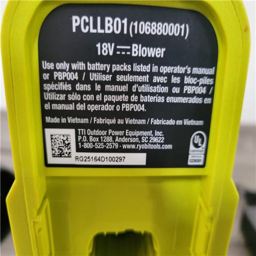 California AS-IS Ryobi One+ 350 CFM 18V Blower Kit