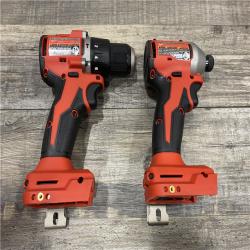 AS-IS Milwaukee 18-Volt Lithium-Ion Brushless Cordless Compact Hammer Drill/Impact Combo Kit