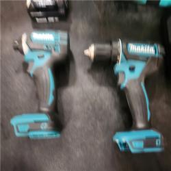 Phoenix LIKE NEW Makita 18V LXT Lithium-Ion Cordless Compact 2-Piece Combo Kit 1.5 Ah (Driver-Drill/Impact Driver)