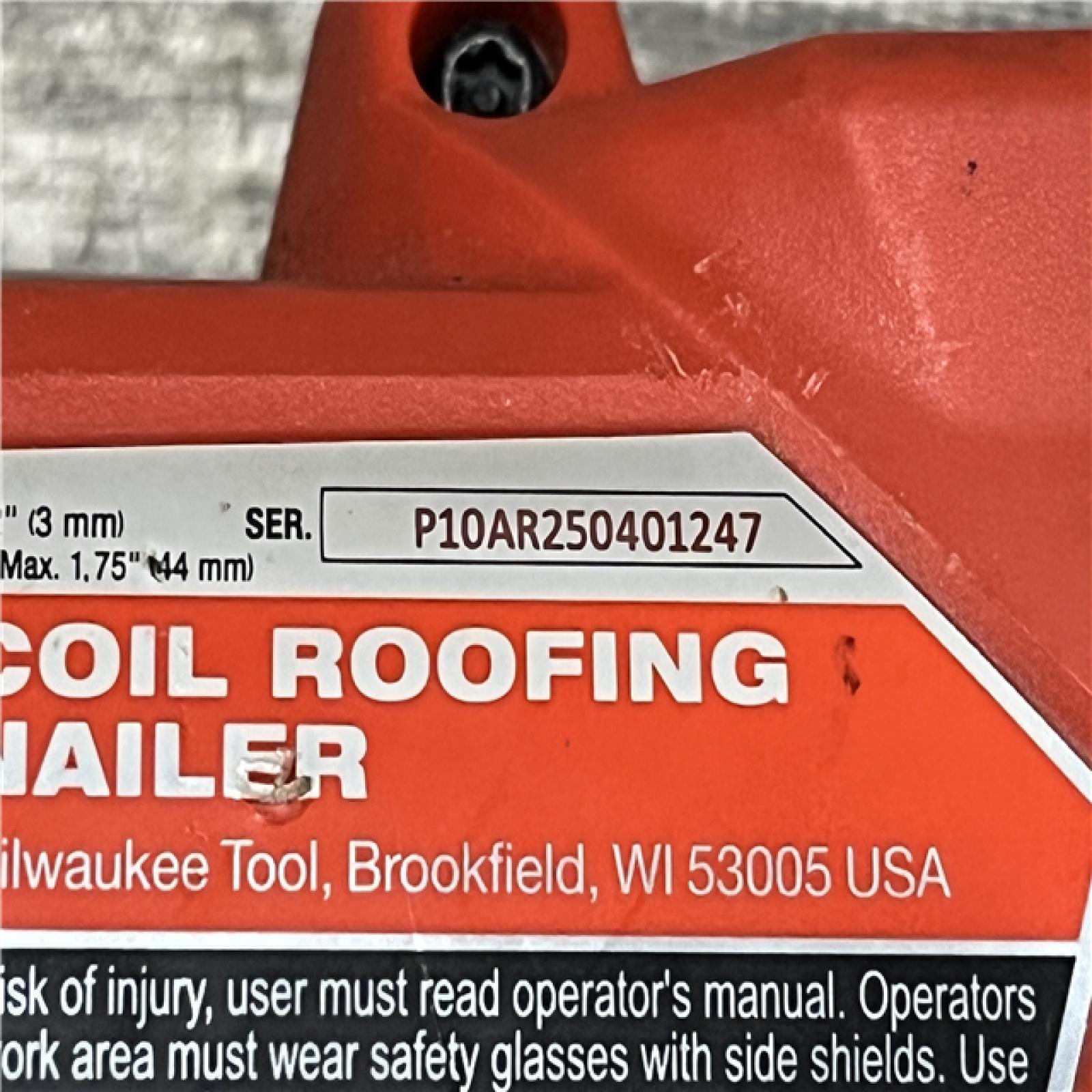 AS-IS Milwaukee FUEL 18-Volt Lithium-Ion Brushless Cordless Coil Roofing Nailer (Tool Only)