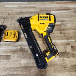 HOUSTON LOCATION - AS - IS DEWALT 20V MAX XR Lithium-Ion Cordless 2-1/2 in. 15-Gauge Finish Nailer Kit