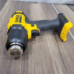 AS-IS Dewalt 20-Volt MAX Cordless Compact Heat Gun with Flat & Hook Nozzle Attachments (Tool-Only)