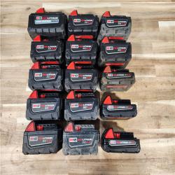 HOUSTON LOCATION - AS-IS MILWAUKEE BATTERY PACK QTY - 15