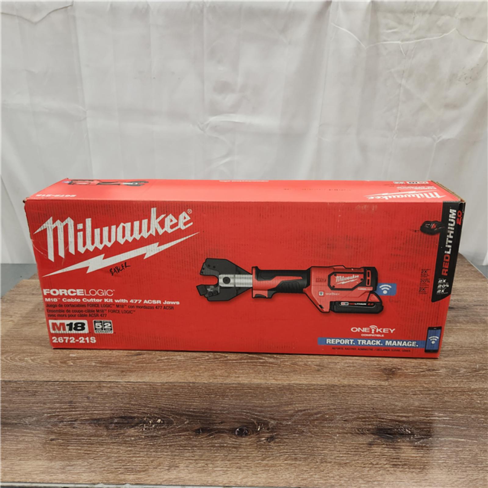 AS-IS Milwaukee M18 18V Lithium-Ion Cordless Cable Cutter with Steel Jaws with(1) 2.0Ah Battery, Charger, Tool Bag