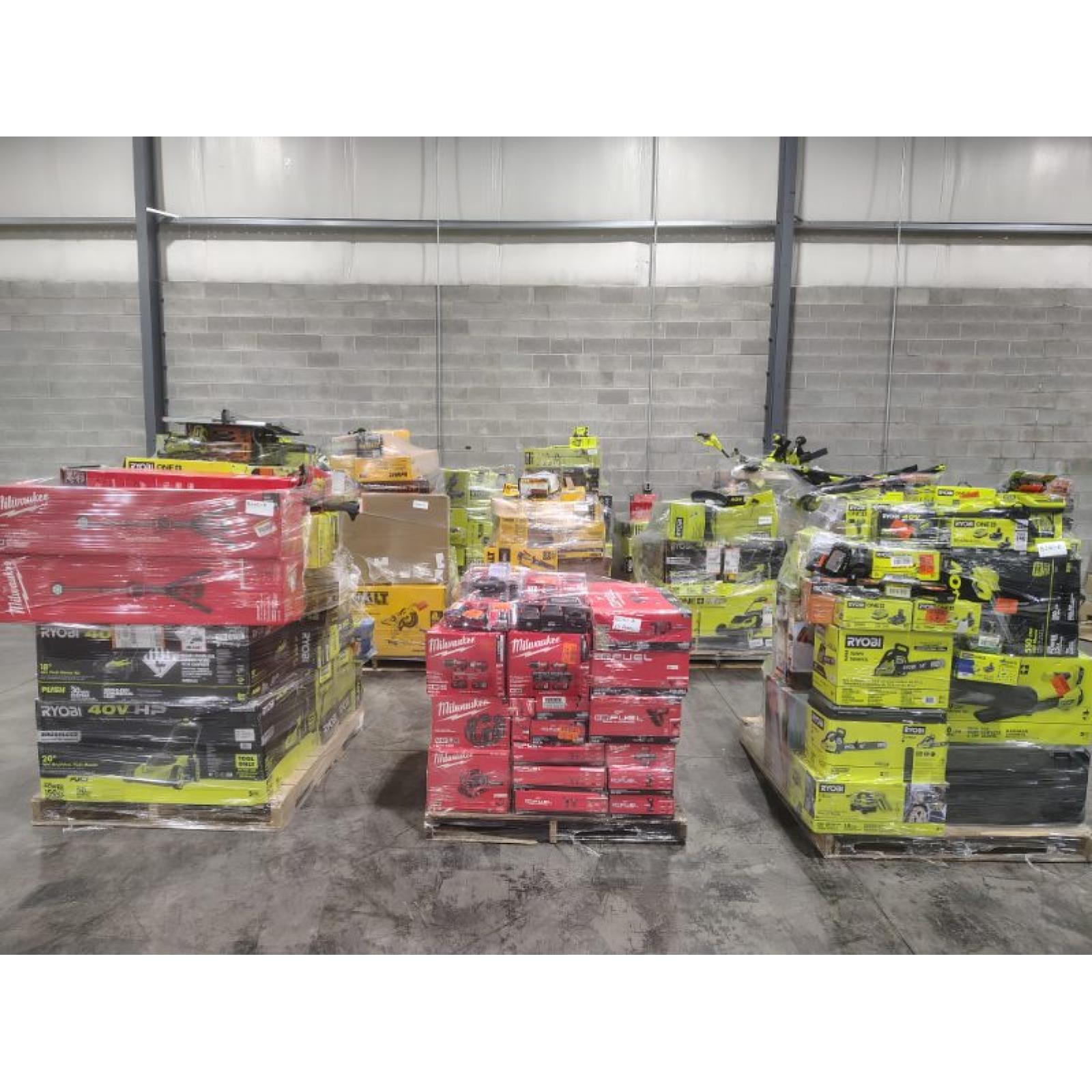 Pittston Location As-Is Power Tools Partial Truckload (13 Pallets) 8270-B