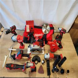 AS-IS- Milwaukee 18-Volt Lithium-Ion Cordless (9-Tool) Combo Kit