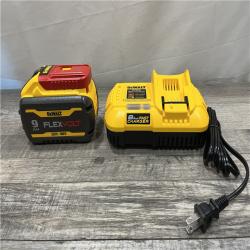 AS-IS DEWALT 20V/60V MAX FLEXVOLT Lithium-Ion 9.0Ah Battery and Charger Starter Kit