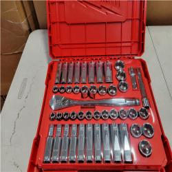 CALIFORNIA AS-IS MILWAUKEE 47PCS 1/2 METRIC & SAE RATCHET AND SOCKETS