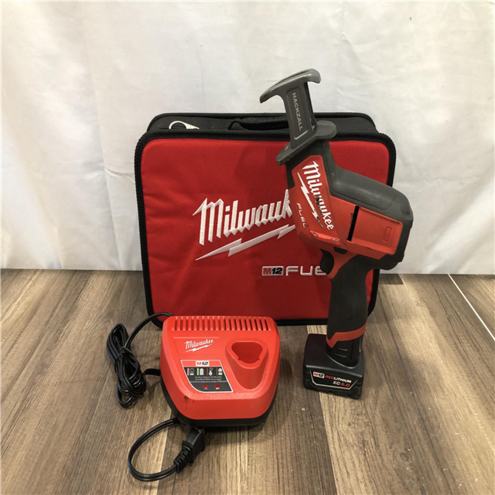 AS-IS Milwaukee FUEL 12V Lithium-Ion Brushless Cordless HACKZALL Reciprocating Saw Kit