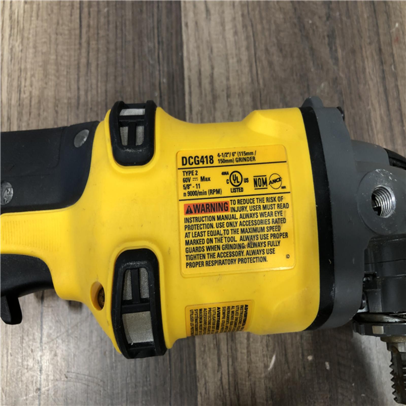 AS-IS DEWALT FLEXVOLT 60V MAX Cordless Brushless 4.5 in. to 6 in. Small Angle Grinder with Kickback Brake (Tool Only)
