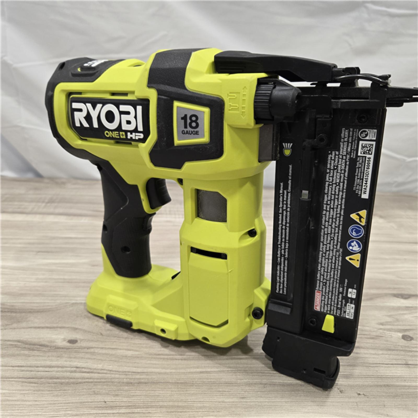 AS-IS RYOBI ONE+ HP 18V 18-Gauge Brushless Cordless AirStrike Brad Nailer (Tool Only)