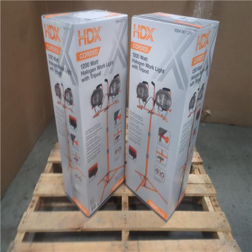 CALIFORNIA AS-IS HDX CORDED 1200 W HALOGEN WORK LIGHT