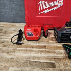 HOUSTON LOCATION - AS - IS Milwaukee 12-Volt Lithium-Ion Cordless Green 250 ft. 3-Plane Laser Level Kit