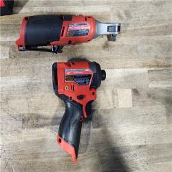HOUSTON LOCATION - AS-IS MILWAUKEE 2 TOOL COMBO KIT W/ (2) BATTERY & CHARGER