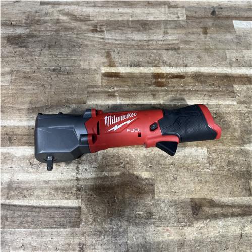 Houston Location AS-IS Milwaukee  FUEL 12V Lithium-Ion Brushless Cordless 3/8 in. Right Angle Impact Wrench (Tool-Only)