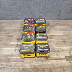 HOUSTON LOCATION - AS-IS DEWALT FLEXVOLT BATTERY PACK QTY - 8