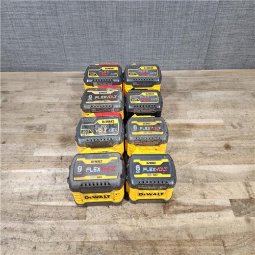 HOUSTON LOCATION - AS-IS DEWALT FLEXVOLT BATTERY PACK QTY - 8