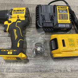 AS-IS DEWALT ATOMIC 20V Lithium-Ion Cordless 1/2 in. Hammer Drill Kit