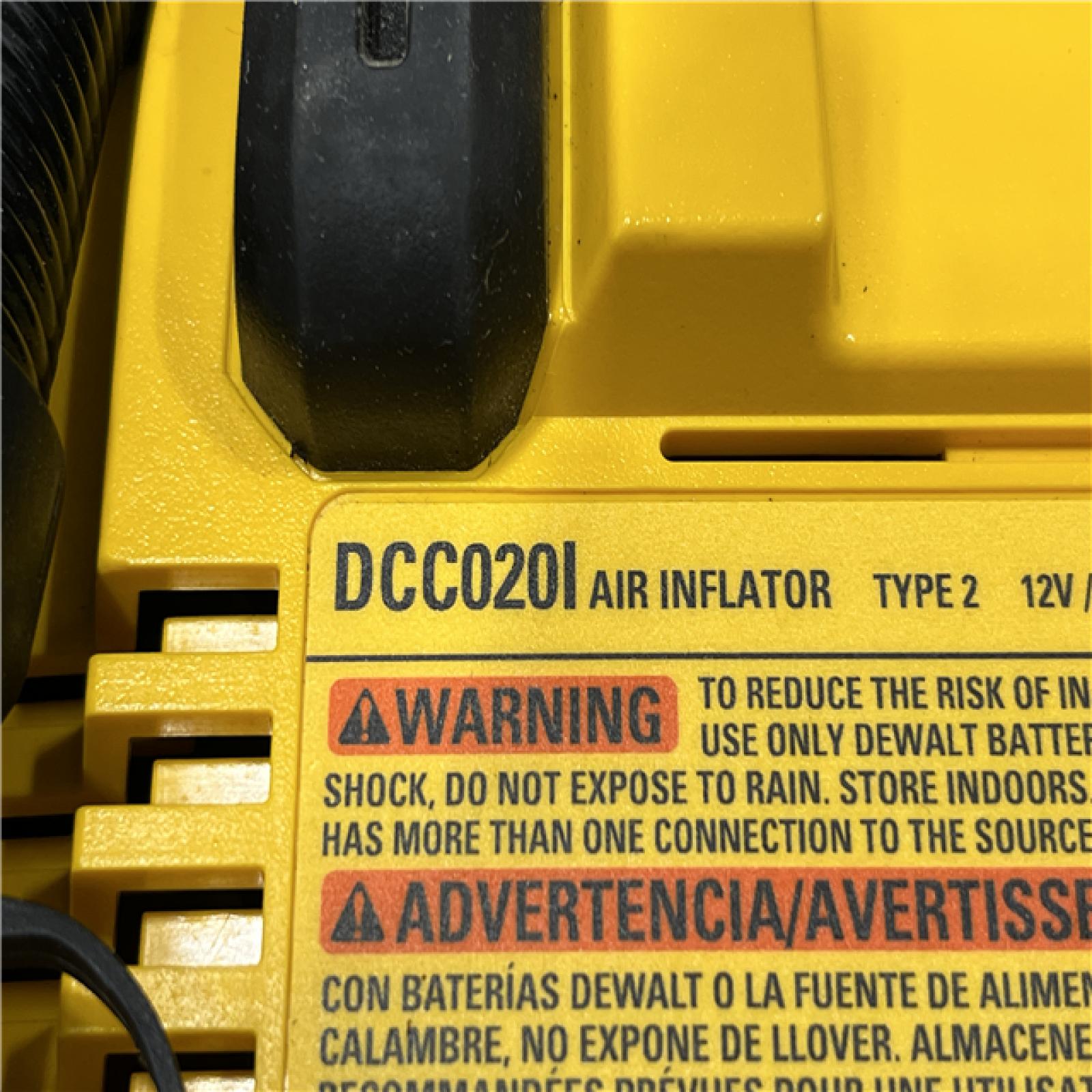 AS-IS DEWALT 20V MAX Cordless Electric Portable Inflator (Tool Only)
