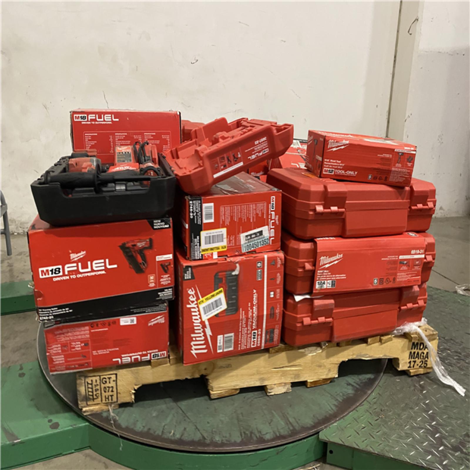 Dallas Location - As-Is MILWAUKEE Tool Pallet