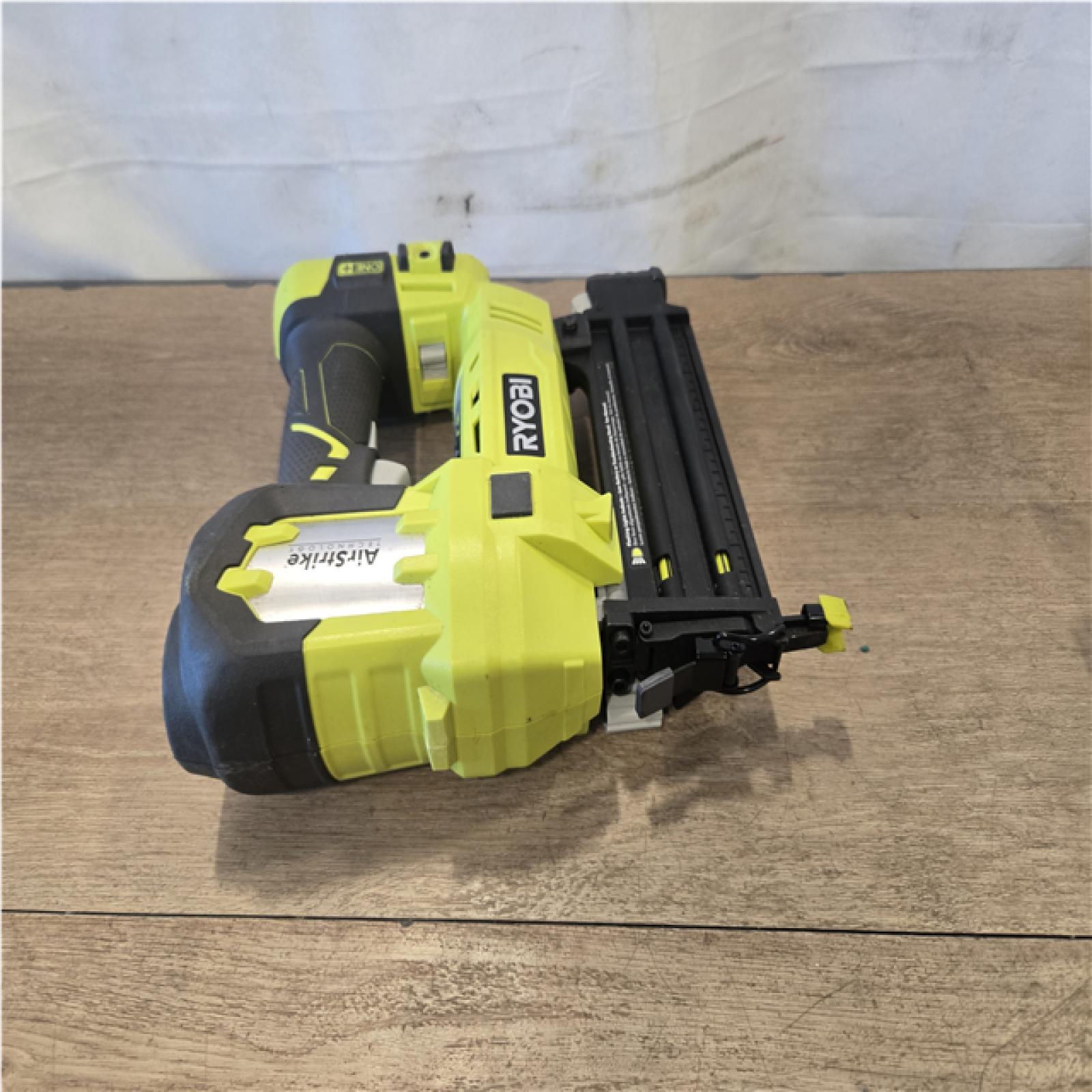 AS-IS RYOBI ONE+ 18V 18-Gauge Cordless AirStrike Brad Nailer (Tool Only)