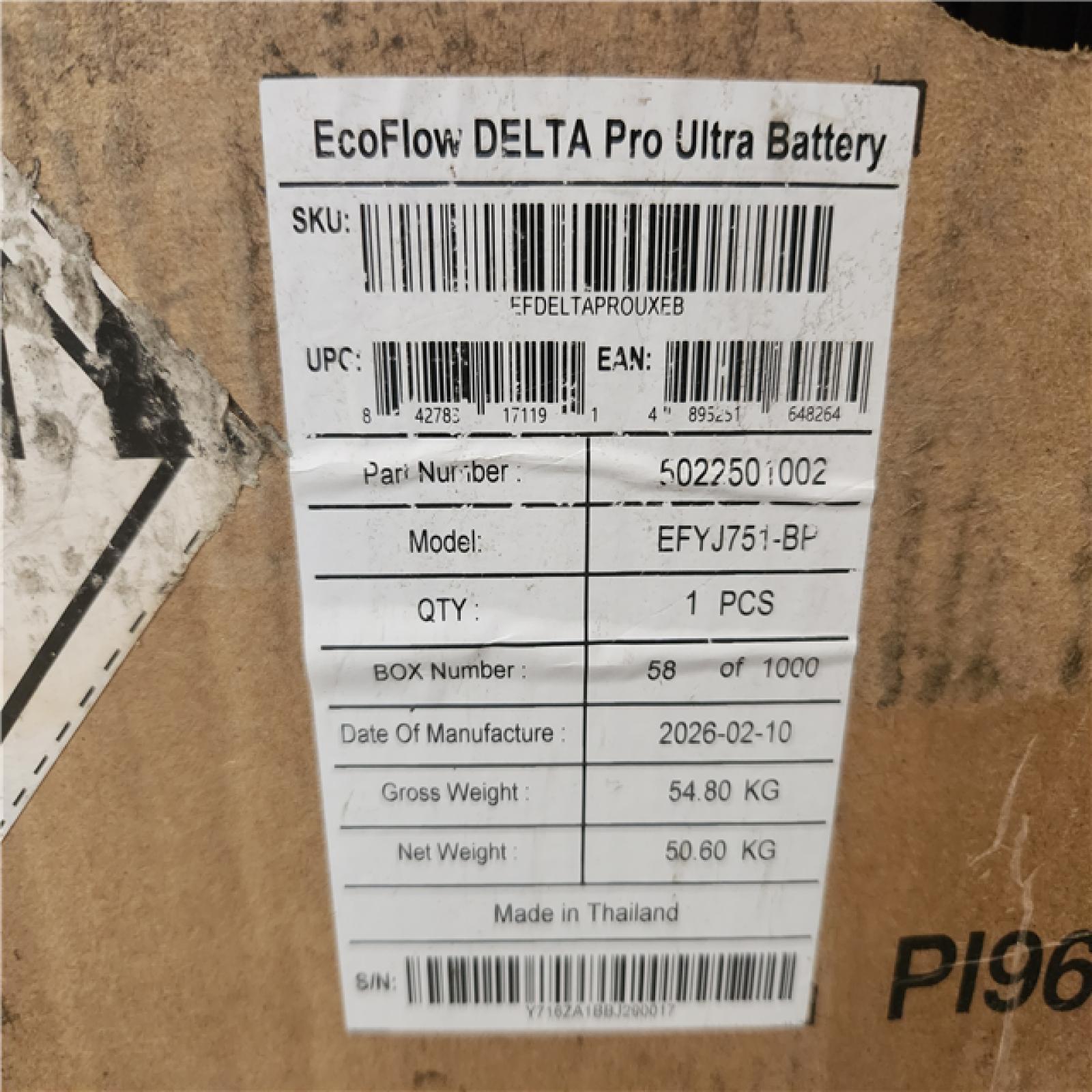 Phoenix NEW EcoFlow Battery Generator Delta Pro Ultra X Battery Pack 6144Wh Solar Generator  12000W Output  LFP  Home Backup  Push-Button (SEALED)