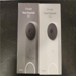 Phoenix AS-IS Google Nest Doorbell (Wired  3rd Gen) - Smart Wi-Fi Video Doorbell Camera (2-Pack)