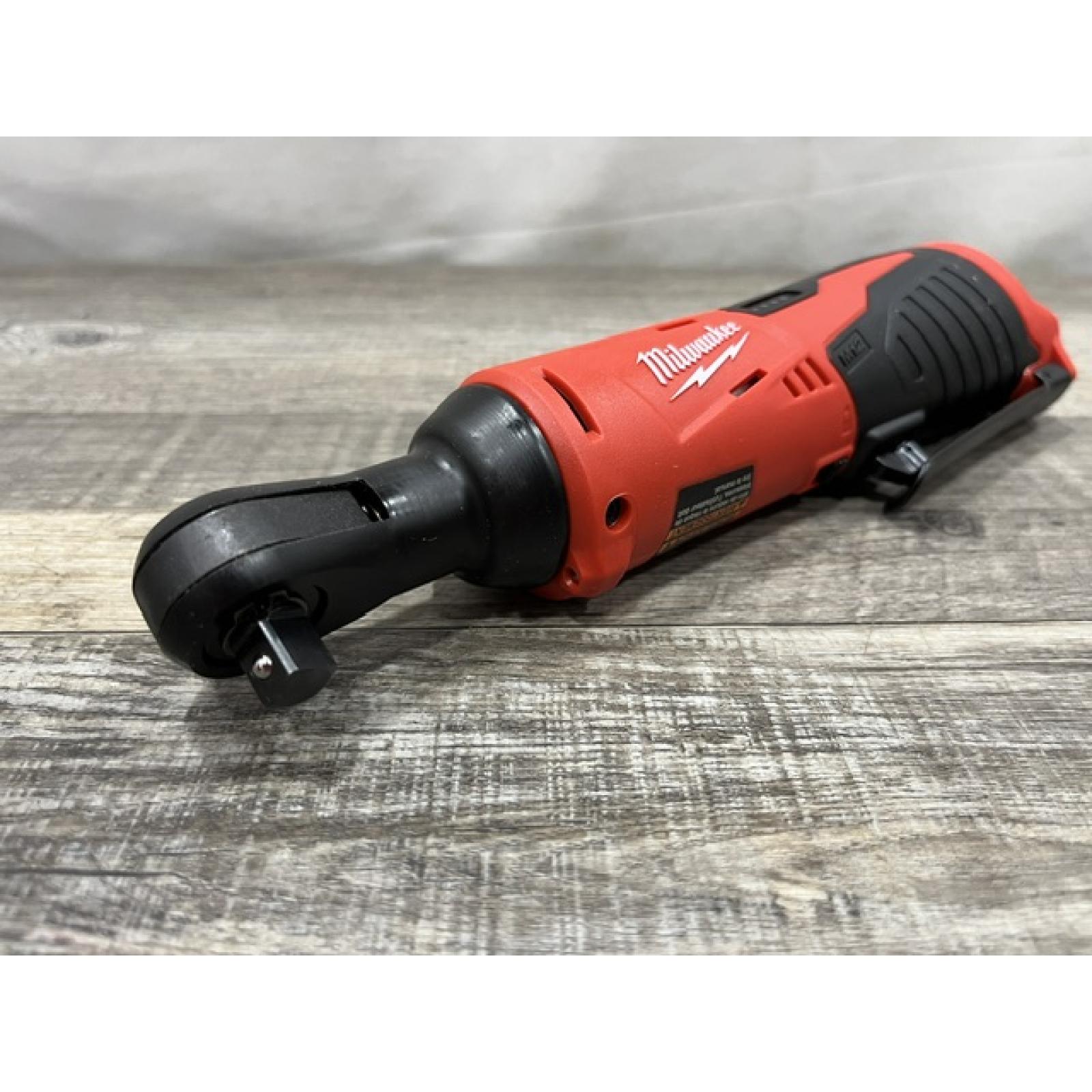 AS-IS Milwaukee 12V Lithium-Ion Cordless 3/8 in. Ratchet (Tool-Only)