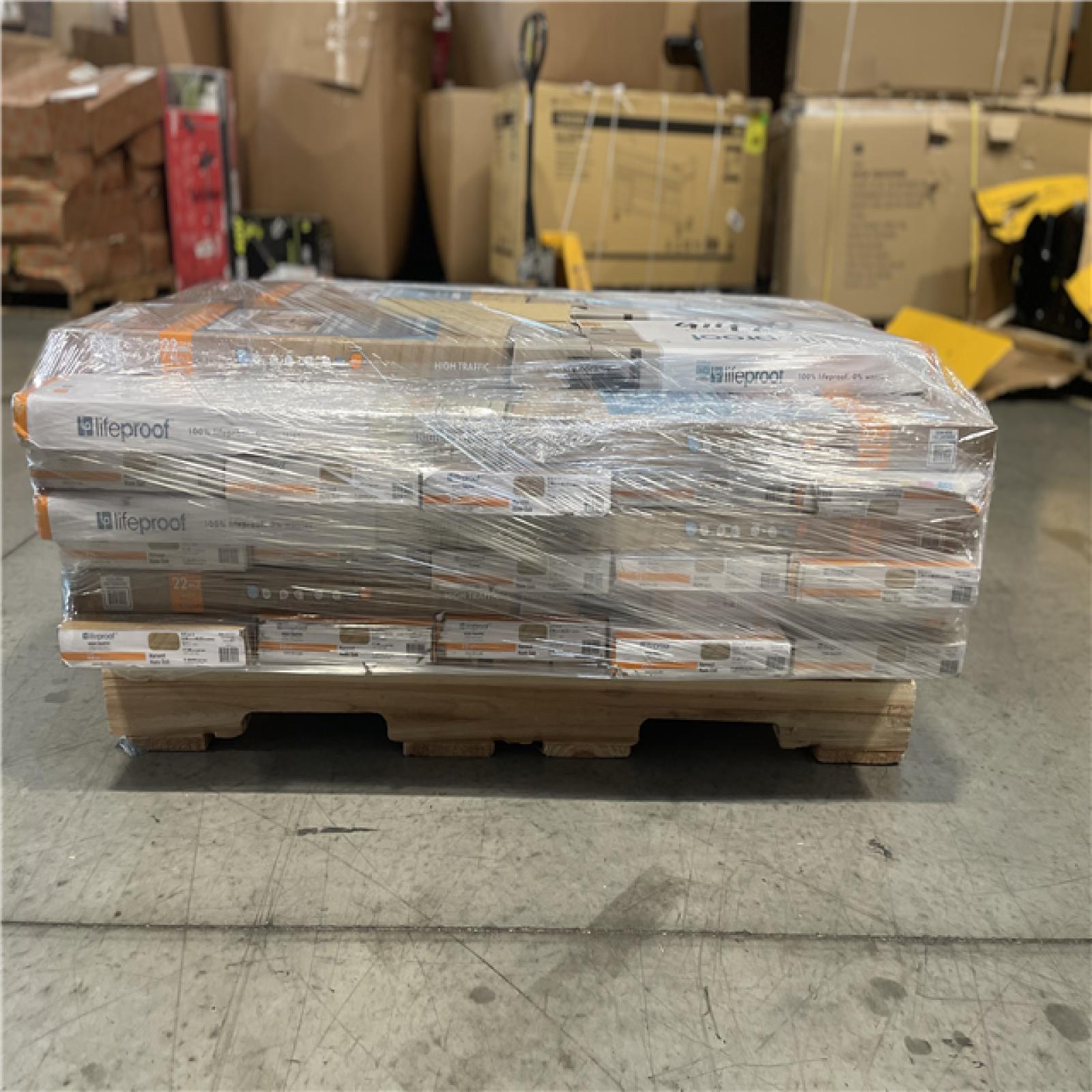 DALLAS LOCATION- AS-IS LIFEPROOF Harvest Hues Oak 22 MIL x 9 in. W x 48 in. L Vinyl Plank Flooring PALLET (36 CASES)