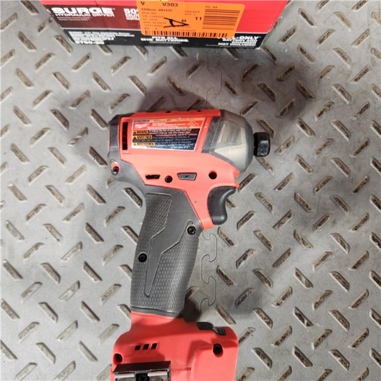 Houston location- AS-IS Milwaukee M18 FUEL SURGE 1/4 Hex Hydraulic Driver TOOL ONLY