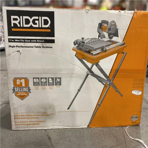 NEW! - RIDGID 9-Amp 7 in. Blade Corded Wet Tile Saw with Stand