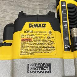 LIKE NEW - DEWALT 20V MAX XR 2-1/4 Peak HP Brushless Cordless Plunge Router (Tool Only)