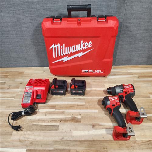 HOUSTON LOCATION - AS-IS Milwaukee  FUEL 18V Lithium-Ion Brushless Cordless Hammer Drill and Impact Driver Combo Kit