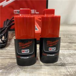 AS-IS Milwaukee FUEL 12V Lithium-Ion Brushless Cordless 4-in-1 Installation 3/8 in. Drill Driver Kit