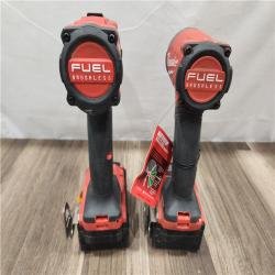 AS-IS- MILWAUKEE FUEL 18V Lithium-Ion Brushless Cordless Hammer Drill and Impact Driver Combo Kit