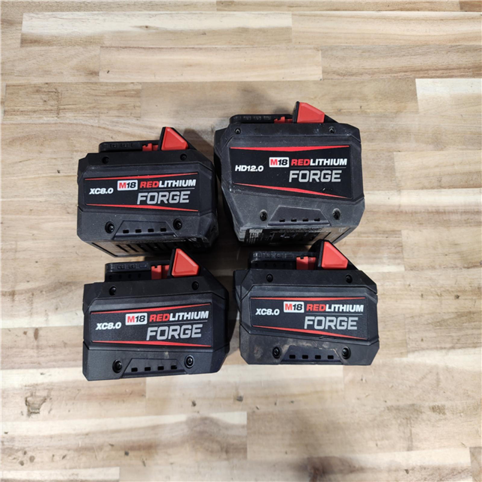 HOUSTON LOCATION - AS-IS MILWAUKEE FORGE BATTERY PACK QTY - 4