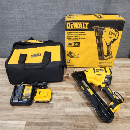 HOUSTON LOCATION - AS-IS DEWALT 20V MAX XR Lithium-Ion Cordless 2-1/2 in. 15-Gauge Finish Nailer Kit