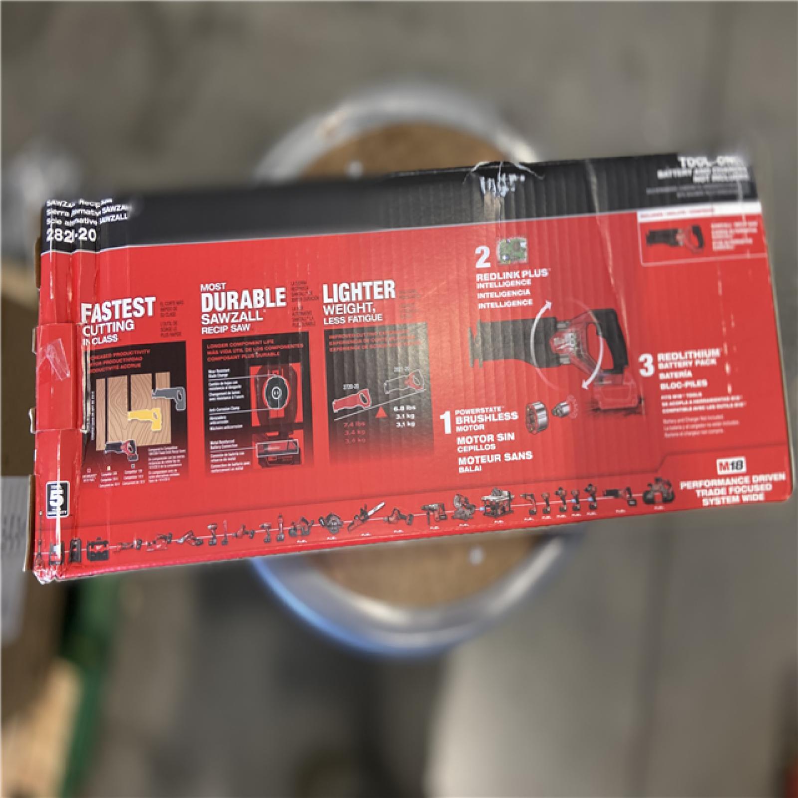 NEW! - Milwaukee M18 FUEL GEN-2 18V Lithium-Ion Brushless Cordless SAWZALL Reciprocating Saw (Tool-Only)