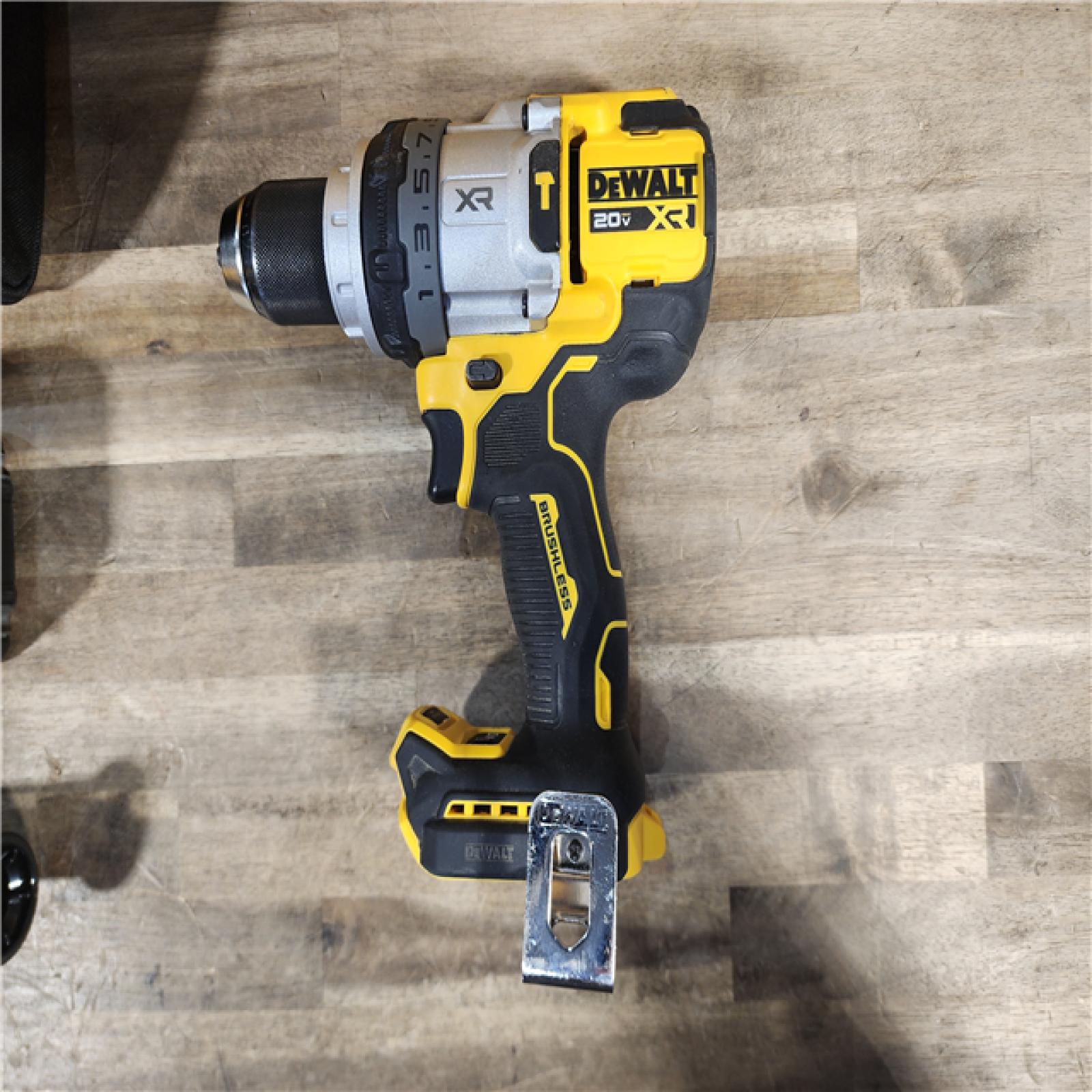 HOUSTON LOCATION - AS-IS DEWALT 20V XR Lithium-Ion Cordless Hammer Drill Kit with 8.0 Ah Battery, Charger and Kit Bag