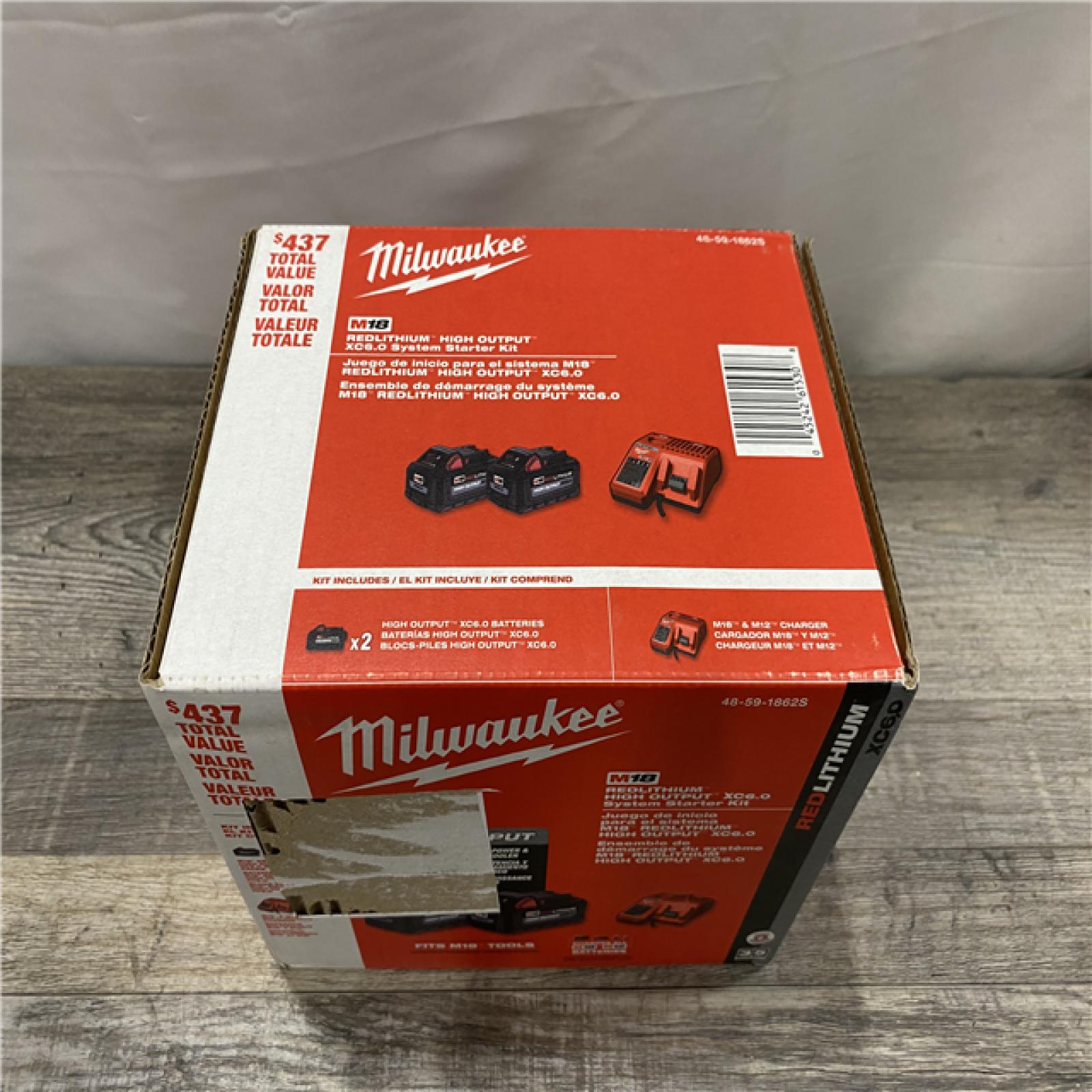 NEW - Milwaukee 18-Volt Lithium-Ion High Output Starter Kit