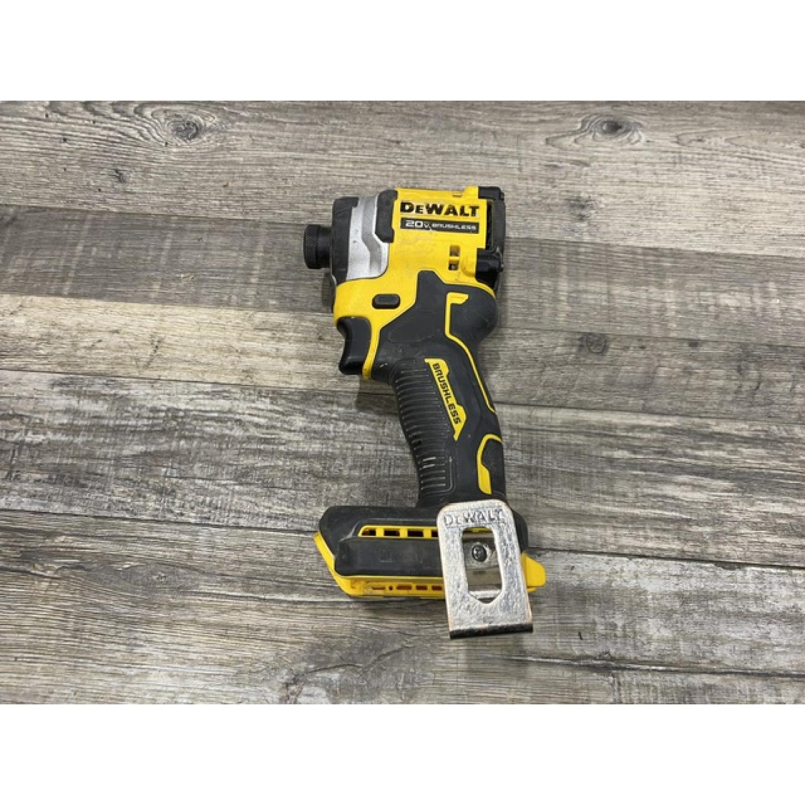 AS-IS DEWALT ATOMIC 20V MAX Lithium-Ion Cordless 1/4 in. Brushless Impact Driver Kit