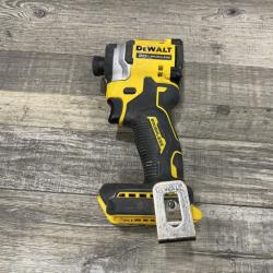 AS-IS DEWALT ATOMIC 20V MAX Lithium-Ion Cordless 1/4 in. Brushless Impact Driver Kit