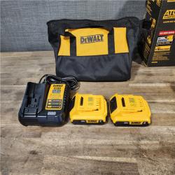 HOUSTON LOCATION - AS-IS Dewalt DCK225D2 20V MAX ATOMIC Brushless Compact Lithium-Ion 1/2 in. Cordless Drill Driver and 1/4 in. Impact Driver Combo Kit with 2 Batteries 2 Ah